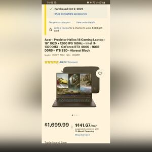 Acer - Predator Helios 18 Gaming Laptop